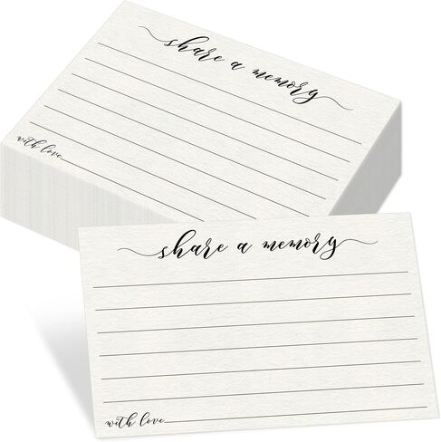 Vantasii 55 PCS Share A Memory Cards, Memory Card Keepsakes for Celebration of Life, Birthday, Anniversary, Memorial, Funeral, Graduation, Bridal Shower Game, Going-Away Party in Kuwait