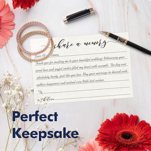 Vantasii 55 PCS Share A Memory Cards, Memory Card Keepsakes for Celebration of Life, Birthday, Anniversary, Memorial, Funeral, Graduation, Bridal Shower Game, Going-Away Party in Kuwait