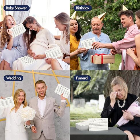 Vantasii 55 PCS Share A Memory Cards, Memory Card Keepsakes for Celebration of Life, Birthday, Anniversary, Memorial, Funeral, Graduation, Bridal Shower Game, Going-Away Party in Kuwait