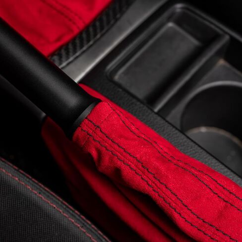 مجموعة أحذية Billetworkz Shift وE-Brake Boot Combo لدليل Subaru WRX (2022+) - مصنوعة من نسيج ميكروسويد ممتاز، وخياطة باللون الأحمر والأسود in Kuwait