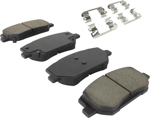 QUALITY -BUILT Black Series Ceramic Front Brake Pads 1003-2198C Compatible with 2019-2020 Hyundai Santa Fe in Kuwait