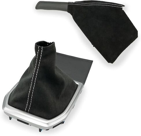 مجموعة أحذية Billetworkz Shift وE-Brake Boot Combo لدليل Subaru WRX (2022+) - مصنوعة من نسيج ميكروسويد ممتاز، وخياطة باللون الأحمر والأسود in Kuwait