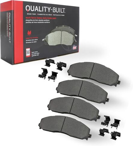 QUALITY -BUILT Work Force Semi-Metallic Rear Brake Pads 1002-0608M Compatible with 1984-1989 Porsche 911 in Kuwait