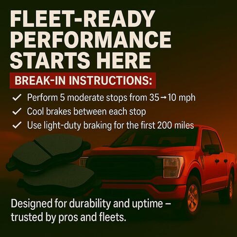 QUALITY -BUILT Work Force Semi-Metallic Rear Brake Pads 1002-0608M Compatible with 1984-1989 Porsche 911 in Kuwait