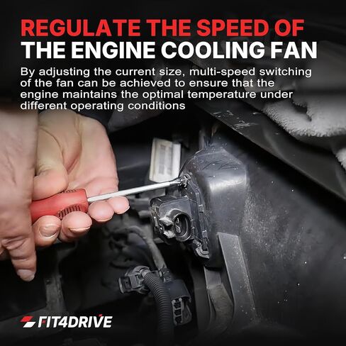 2538507550 Engine Cooling Fan Resistor for 11-21 Hyundai Elantra, 13-20 Elantra GT, 11-14 Sonata, 14-22 Kia Forte, 14 Forte5, 11-13 Optima, 12-18 Soul Replace 25385A6000 25385F2000 in Saudi Arabia
