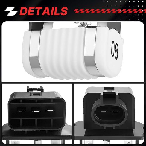 2538507550 Engine Cooling Fan Resistor for 11-21 Hyundai Elantra, 13-20 Elantra GT, 11-14 Sonata, 14-22 Kia Forte, 14 Forte5, 11-13 Optima, 12-18 Soul Replace 25385A6000 25385F2000 in Saudi Arabia