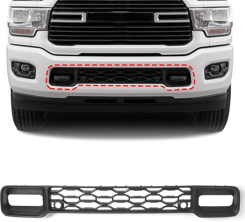 Front Lower Grill Compatible with RAM 2500 3500 2019-2024 Bumper Grille with Sensor Holes 68384294AA in Kuwait