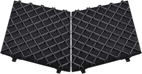 1 Pair of Black Front Bumper Cover Lower Mesh Grill Grilles Trim Exterior Accessories Replacement Parts Compatible with BMW E60 E61 M Sport in Saudi Arabia