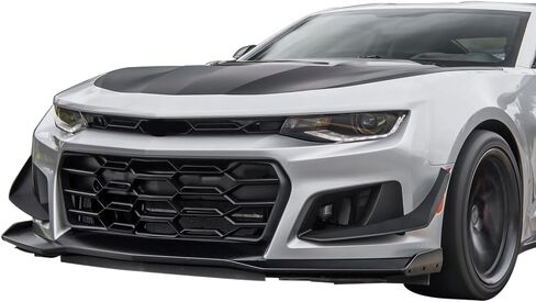 Front Bumper Compatible With 2016-2024 Chevrolet Camaro, 1LE Style Black PP Cover Conversion Lip Grille Grill Bodykit Replacement by IKON MOTORSPORTS, 2017 2018 2019 2020 2021 2022 2023 in Saudi Arabia