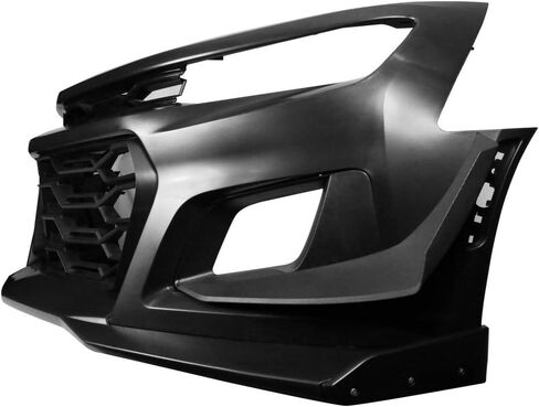 Front Bumper Compatible With 2016-2024 Chevrolet Camaro, 1LE Style Black PP Cover Conversion Lip Grille Grill Bodykit Replacement by IKON MOTORSPORTS, 2017 2018 2019 2020 2021 2022 2023 in Saudi Arabia