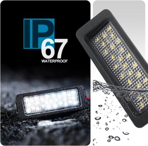 NJSBYL LED License Plate Light for 2007-2013 Volvo C30 License Plate Light Rear Tag Light Assembly Number Plate White Full LED Lighting No Flickering Factory Replacement OEM 31213991 in Saudi Arabia