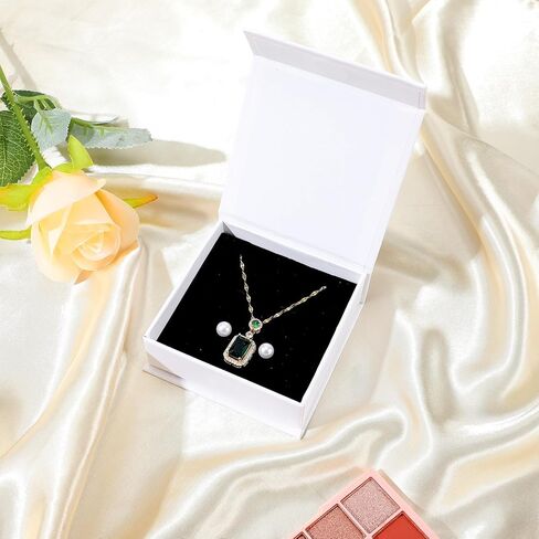 20 Pack Jewelry Gift Boxes Necklace Earring Ring Box Gift Box with Cotton Filled and Lids,Jewelry Box Gift Boxes 3.54 x 3.54 x 1.3in, White in Kuwait