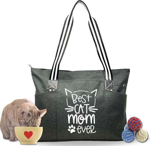 Cat Mom Tote - Lover's Gift: Perfect Cat-Themed Item in Kuwait