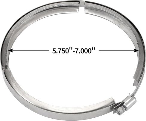 575.1078.3 Power Steering Reservoir Clamp, Stainless Steel Cover Clamp–Replacement for 575.1078, 575.1027, 575.1028, Q186425, NMCQ186425, Fits Heavy Duty Truck Reservoir Systems (1-Pack) in Saudi Arabia