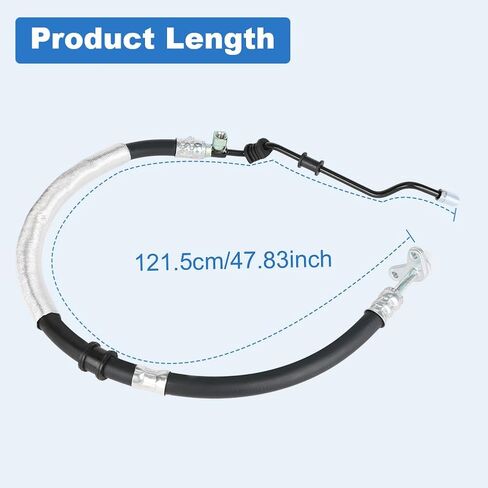Power Steering Pressure Hose Line Compatible with Honda CR-V SUV 2.4L L4 2002 2003 2004 2005 2006, Replacement for 3401209, 53713S9AA04, 53713-S9A-A03 in Kuwait