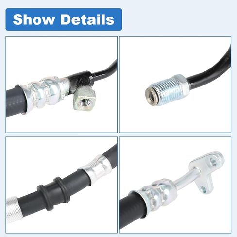 Power Steering Pressure Hose Line Compatible with Honda CR-V SUV 2.4L L4 2002 2003 2004 2005 2006, Replacement for 3401209, 53713S9AA04, 53713-S9A-A03 in Kuwait