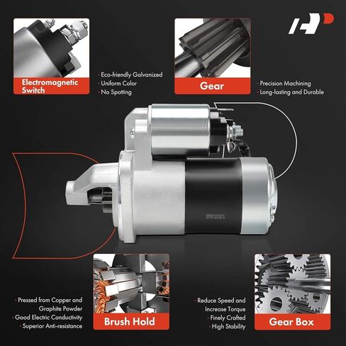 محرك تشغيل ممتاز متوافق مع Yanmar YM1300 YM1500 Starter، 12 فولت 1.3 كيلو وات 11 سنًا في اتجاه عقارب الساعة in Saudi Arabia