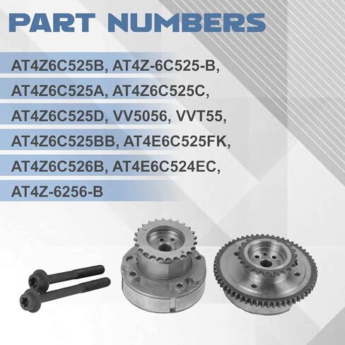 2pcs AT4Z-6C525-B Intake and Exhaust CVVT Sprockets, Fits for 2011-2019 Edge Expedition Explorer F-150 Mustang Taurus Transit MKX Mark Navigator, AT4Z-6256-B Engine Timing Gears in Saudi Arabia