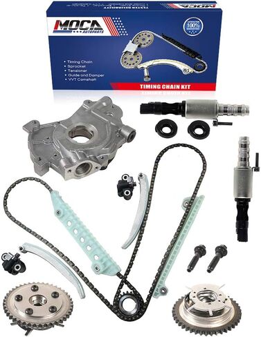 مجموعة سلسلة التوقيت MOCA ومضخة الزيت والملف اللولبي VVT لسيارات Ford، 06-10 Explorer وMercury Mountaineer و07-10 Explorer Sport Trac 4.6L V8 in Saudi Arabia