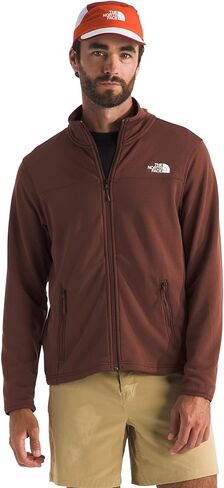 The North Face Men's Cedar Trail Grid Fleece Full Zip Jacket - Soft Fleece Jacket, Secure Zip Pockets, Reinforced Binding, Ember Soil, X-Large in Saudi Arabia