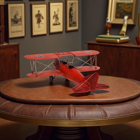 12"L Large German Biplane WWII Vintage Airplane Model Metal Fighter Bomber Desktop Military Collectible Historical Decor for Home Office Room Aviation Enthusiasts Veterans Mancave in Saudi Arabia