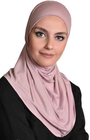 الأميرة حجاب 2 قطعة حجاب مسلم قطن أميرة 2 قطعة غطاء رأس وحجاب أنبوبي غطاء سفلي ورد مغبر in Kuwait