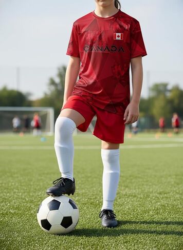 Kids Soccer Jersey for Boys Girls Football Training Shirt Uniform Sport Casual T Shirt for Soccer Fans in Saudi Arabia
