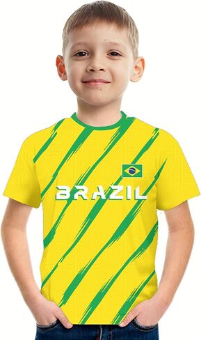 Kids Soccer Jersey for Boys Girls Football Training Shirt Uniform Sport Casual T Shirt for Soccer Fans in Saudi Arabia