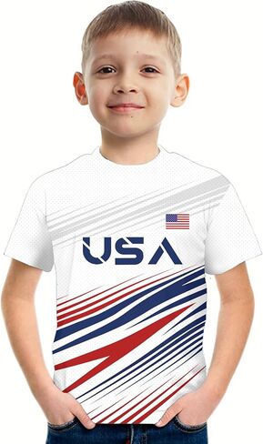 Kids Soccer Jersey for Boys Girls Football Training Shirt Uniform Sport Casual T Shirt for Soccer Fans in Saudi Arabia