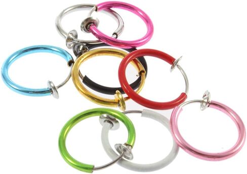 حلقات طوقية غير قابلة للثقب من BodyJewelryOnline، متعددة الأغراض [الشفاه/الأذنين/الأنف/المزيد]، قطر 13 مم، مجوهرات ثقب وهمية، سهلة الفتح/الإغلاق، لا تسبب الحساسية، خالية من النيكل، متينة، مريحة in Saudi Arabia