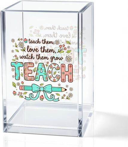 Social Worker Acrylic Cosmetic Pencil Holder Cup, Floral Books Pen Holder for Office Desk Accessories for Social Worker, Social Work Appreciation Gifts, Marker Holder, Funny MSW Thank You Gifts in Saudi Arabia