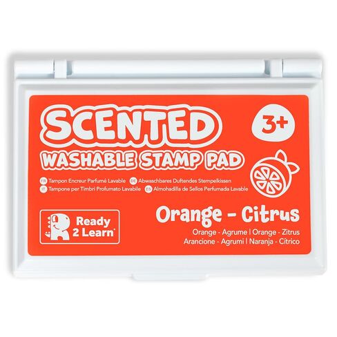 READY 2 LEARN Scented Stamp Pad - Citrus - Orange - Non-Toxic - Fade Resistant - Fun Art Supplies for Kids in Kuwait