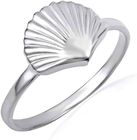 Ocean Seashell Beach Fine Ring Real Solid .925 Steling Silver in Kuwait
