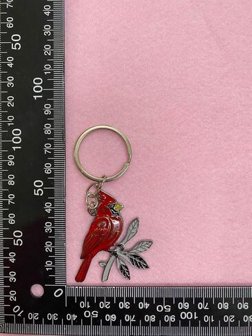 Cardinal Bird Keychain – Red Songbird Animal Key Ring for Keys, Backpack, Bag, and Gift in Saudi Arabia
