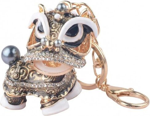Lion Rhinestone Keychain Decorative Car Bag Charm With Traditional Inspired Design For Daily Carry And Stylish Accessory Use in Saudi Arabia