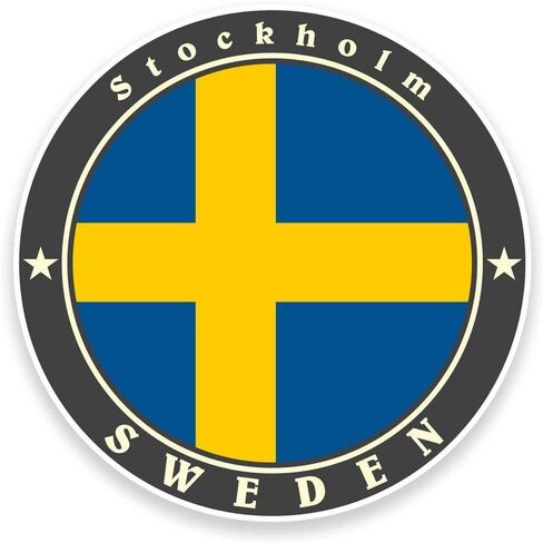 Stockholm Sweden Round Steel Metal Key Chain Keychain Ring Double Sided Deisgn in Saudi Arabia