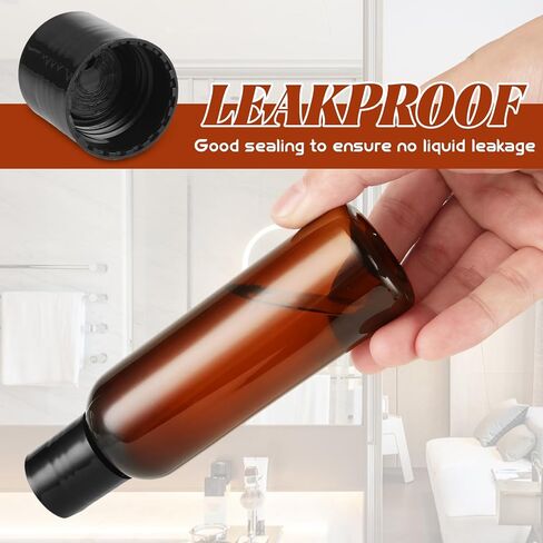 50 Pack 4oz Empty Plastic Travel Bottles with Disc Top Flip Cap Lotion Bottles Squeeze, Refillable Empty Squeeze Bottle for Lotion Shampoo Cream Toiletries in Kuwait