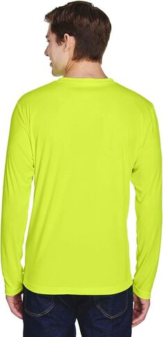 Team 365 Men's Zone Performance Long-Sleeve T-Shirt 4XL SAFETY YELLOW in Kuwait