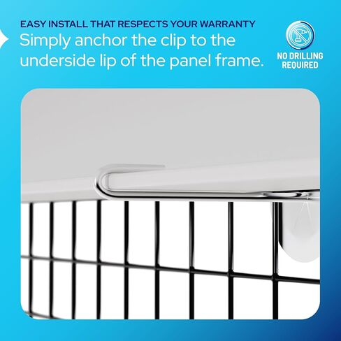 KASTLITE Solar Panel Bird Guard Mesh Kit - 6in x 100ft PVC Coated Galvanized Wire Screen, 100 Stainless Clips, Pliers & Gloves - No Drill Critter Shield, Rodent Barrier Fence for Under Panels, Black in Kuwait