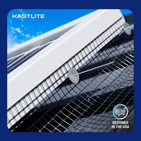 KASTLITE Solar Panel Bird Guard Mesh Kit - 6in x 100ft PVC Coated Galvanized Wire Screen, 100 Stainless Clips, Pliers & Gloves - No Drill Critter Shield, Rodent Barrier Fence for Under Panels, Black in Kuwait