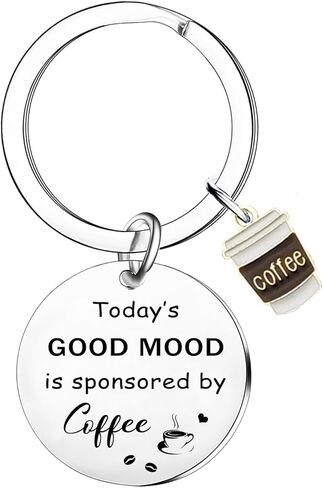 Coffee Keychain for Women Men Gifts for Coffees Lovers Coffee Themed Gift Coffees Accessories in Kuwait