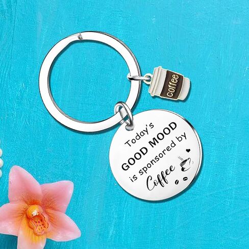 Coffee Keychain for Women Men Gifts for Coffees Lovers Coffee Themed Gift Coffees Accessories in Kuwait