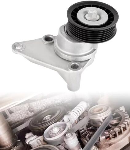38159 A/C Belt Tensioner Pulley Assembly Compatible with 2000-2008 Chevy Silverado Suburban Tahoe GMC Sierra Yukon, 2002-2008 Cadillac Escalade, 2004-2007 Buick Rainier, Replaces# 12562065, 88996998 in Kuwait