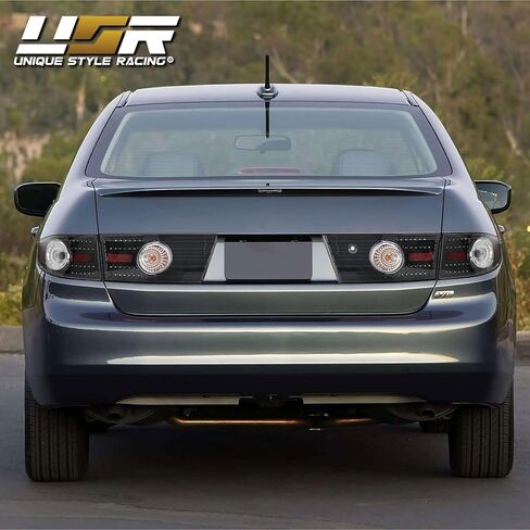 USR DEPO 03-05 Accord UPGRADE JDM Black Housing LED ترقية المصابيح الخلفية (يسار + يمين) متوافقة مع 2003-2005 Honda Accord 4 Door Sedan (عدسة سوداء شفافة، التوصيل والتشغيل، مجموعة 4 أجهزة كمبيوتر) in Saudi Arabia
