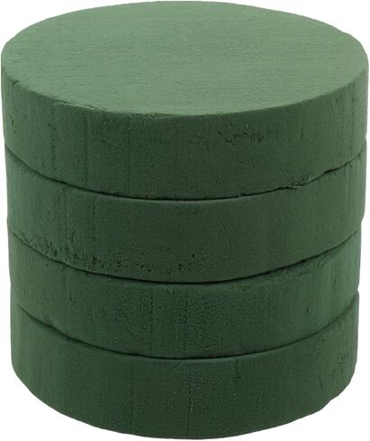 SEWACC 6 Pcs Round Floral Foam 7 Inches Wet and Dry Floral Foam Blocks Flower Arrangement Kit Gardening Tools for Artificial Flowers Plant Decoration Crafts in Kuwait