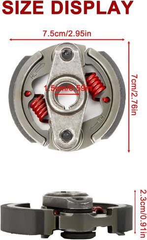 Heavy Duty Clutch Pad - PSLER Mini Bike Clutch Compatible with 43cc 47cc 49cc 50cc 2-Stroke Engine Racing Clutch Pads for Mini Motor Pocket Rocket Bike in Saudi Arabia