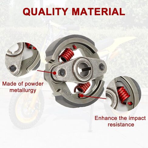 Heavy Duty Clutch Pad - PSLER Mini Bike Clutch Compatible with 43cc 47cc 49cc 50cc 2-Stroke Engine Racing Clutch Pads for Mini Motor Pocket Rocket Bike in Saudi Arabia