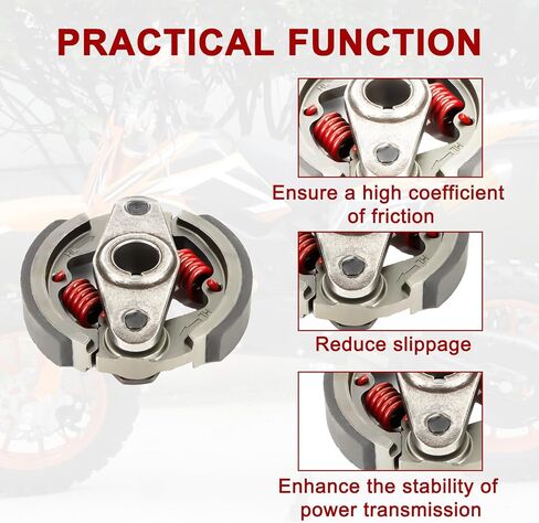 Heavy Duty Clutch Pad - PSLER Mini Bike Clutch Compatible with 43cc 47cc 49cc 50cc 2-Stroke Engine Racing Clutch Pads for Mini Motor Pocket Rocket Bike in Saudi Arabia