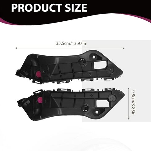 قطعتان من حامل دعامة غطاء المصد الأمامي TO1033116، بديل لسيارة Toyota Rav4 2013-2018، يستبدل 525350R030 TO1032116 525360R030 in Saudi Arabia