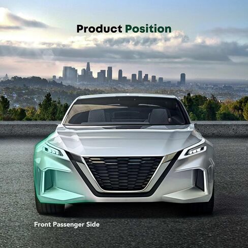 YHTAUTO دعامة مصد جانبية للراكب الأمامي متوافقة مع نيسان فيرسا 2012-2019 سيدان in Saudi Arabia